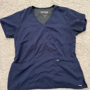 Grey's Anatomy by BARCO Blue Scrub Top